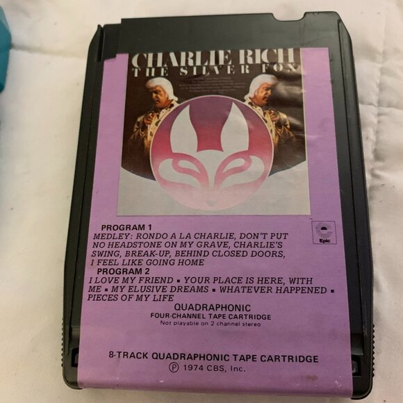 Charlie Rich The Silver Fox Quadraphonic 8-Track Tape Epic EAQ 33250 - Picture 1 of 7